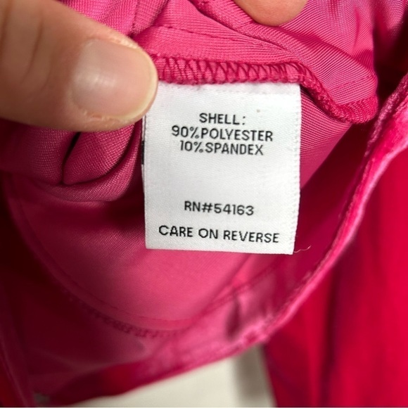 Tommy Hilfiger Women’s Velour Pink Blazer Jacket Size 6 L/S - Picture 3 of 4